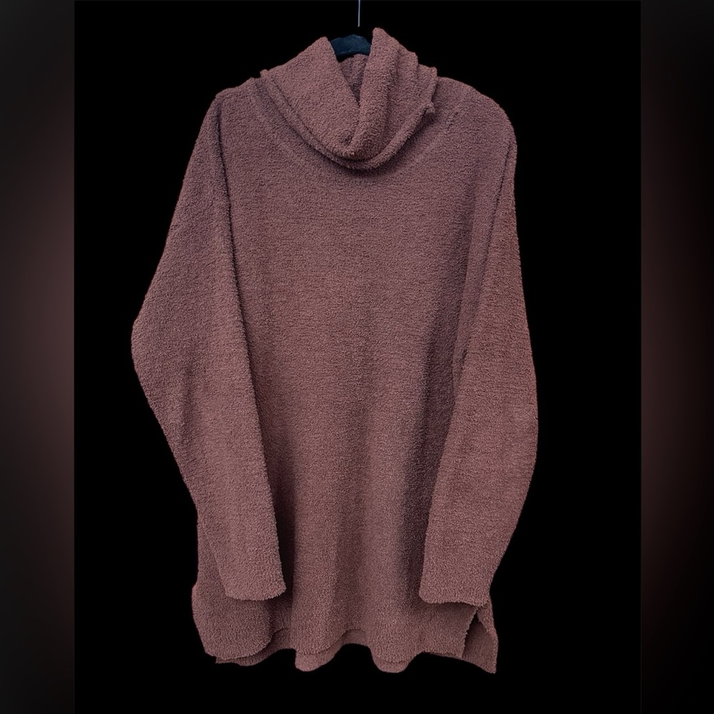 Thread & Supply Cozy Cowl Neck Sweater in Rich Brown